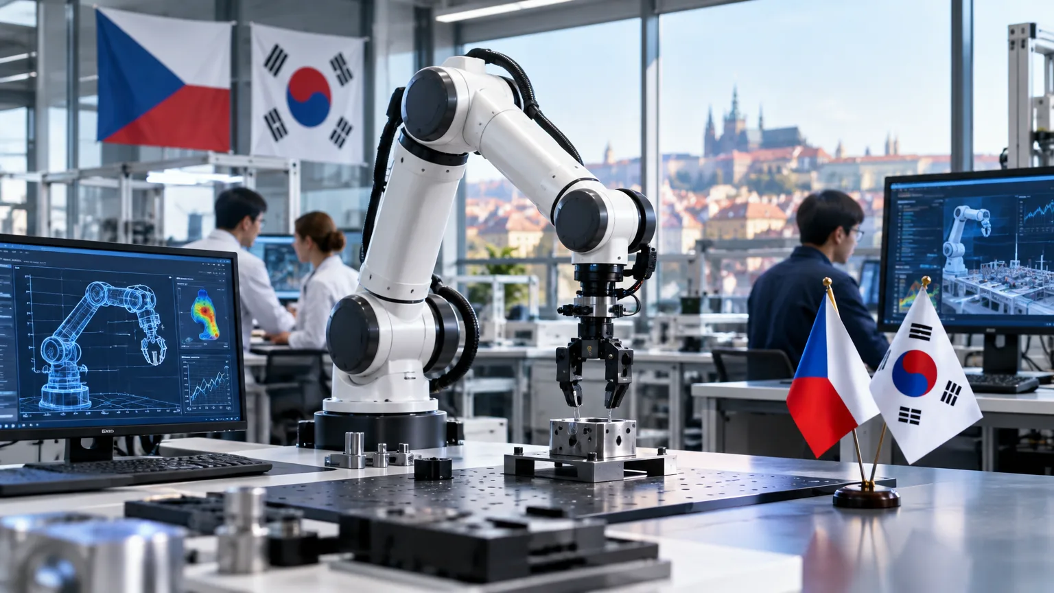 Česko a Korea otevřely v Praze centrum pokročilé robotiky