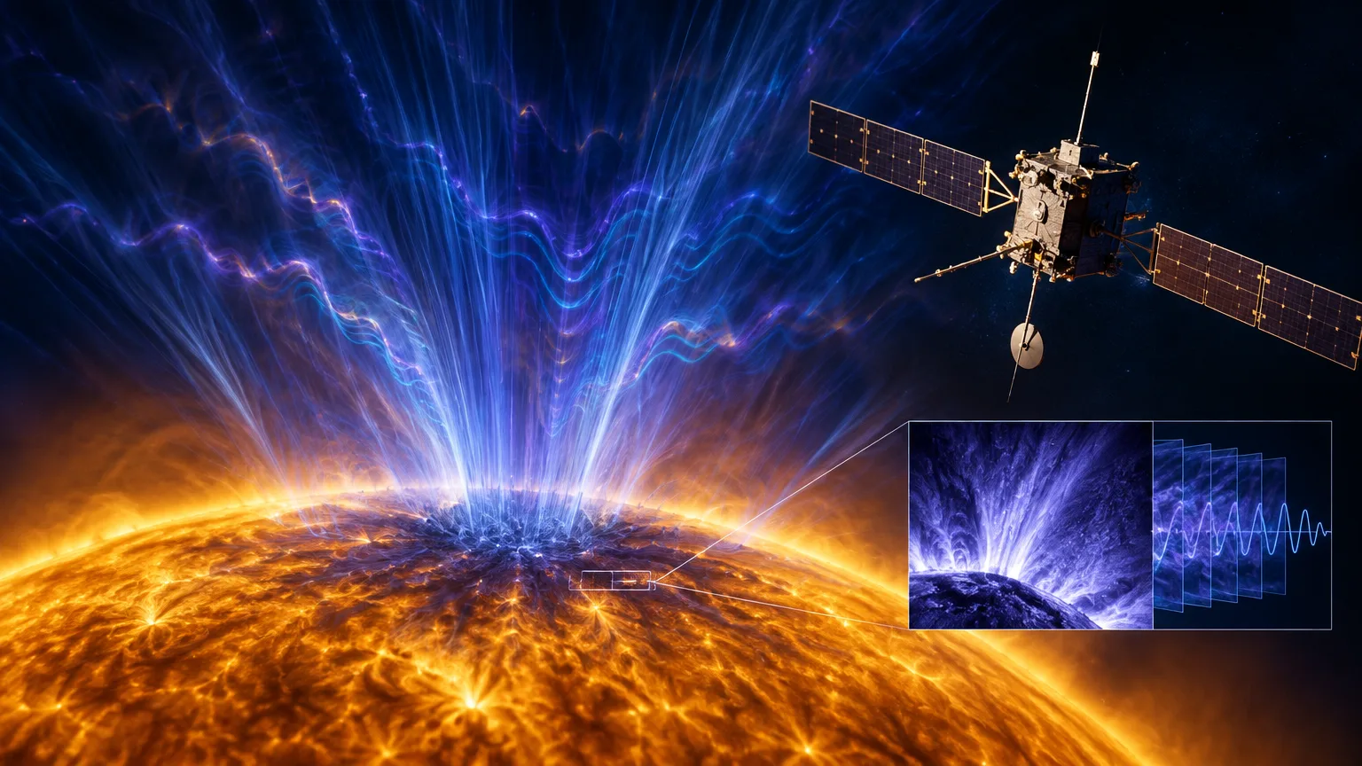 Solar Orbiter zachytil vysokorychlostní vibrace spojené se slunečním větrem