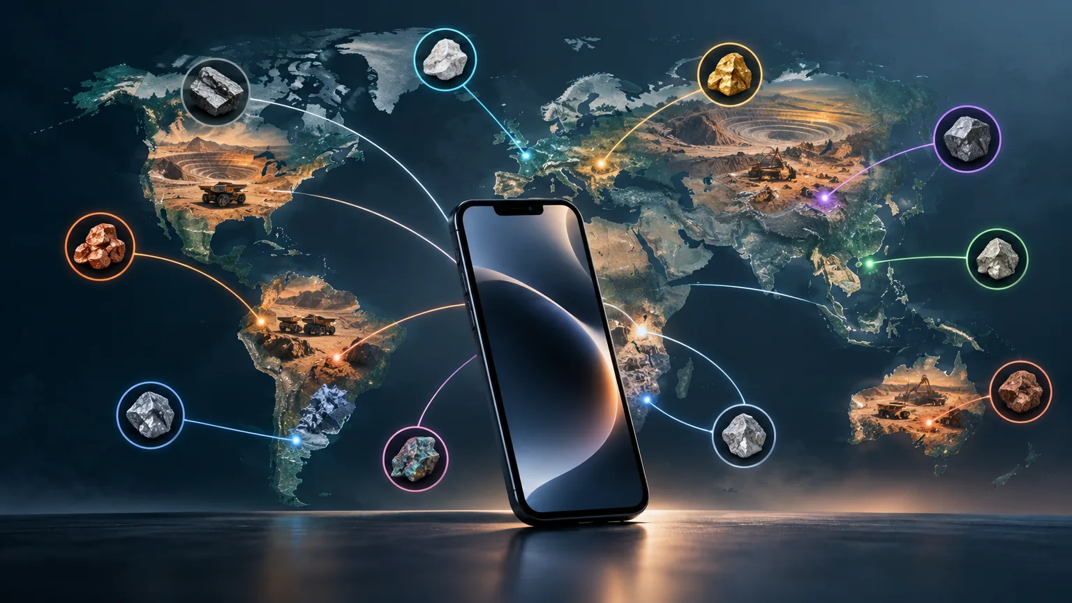 Mapa ukazuje dopady těžby kovů používaných ve smartphonech