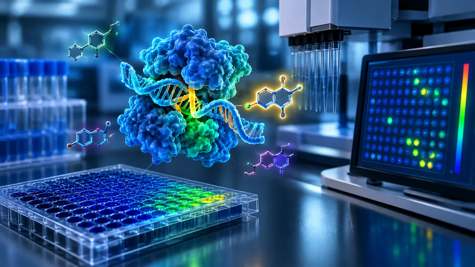 Nová metoda hledá látky napadající bakteriální DNA gyrázu